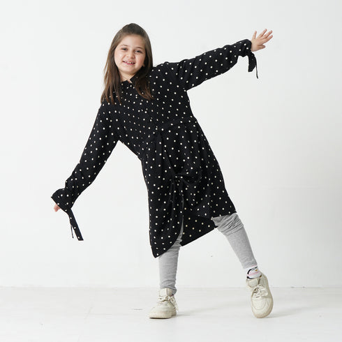 Polka Dots Dress - Black